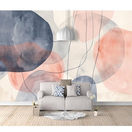 Tapeten Poster 3D selbstklebend Einfache abstrakte Kurve grau 100x70cm Restaurant Dekoratives Fototapete 3d Effekt Tapete Wohnzimmer Schlafzimmer Hintergrundbild von SPECUFX