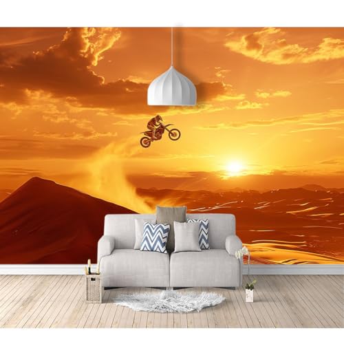 Tapeten Poster 3D selbstklebend Extremsport Motocross 100x70cm Restaurant Dekoratives Fototapete 3d Effekt Tapete Wohnzimmer Schlafzimmer Hintergrundbild von SPECUFX
