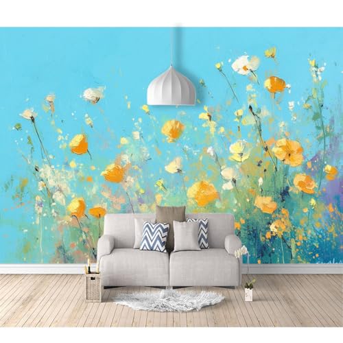 Tapeten Poster 3D selbstklebend Ölgemälde floral orange blau 100x70cm Restaurant Dekoratives Fototapete 3d Effekt Tapete Wohnzimmer Schlafzimmer Hintergrundbild Tapeten Poster 3D selbstklebend Ölgemälde floral orange blau 100x70cm Restaurant Dekoratives Fototapete 3d Effekt Tapete Wohnzimmer Schlafzimmer Hintergrundbild von SPECUFX