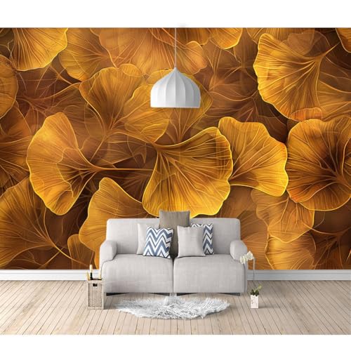Tapeten Poster 3D selbstklebend Vintage goldener Ginkgo biloba 100x70cm Restaurant Dekoratives Fototapete 3d Effekt Tapete Wohnzimmer Schlafzimmer Hintergrundbild Tapeten Poster 3D selbstklebend Vintage goldener Ginkgo biloba 100x70cm Restaurant Dekoratives Fototapete 3d Effekt Tapete Wohnzimmer Schlafzimmer Hintergrundbild von SPECUFX