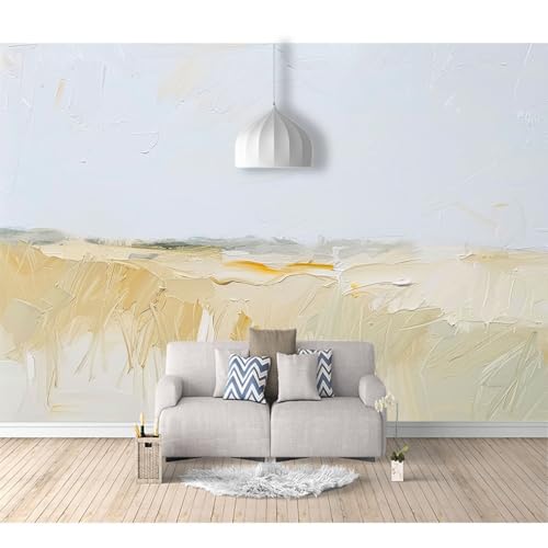 Wandtapete 3D Effekt selbstklebend Einfaches abstraktes Ölgemälde grau 100x70cm Wohnzimmer Sofa Tv Hintergrund Tapete Moderne Kunst Fototapete Wandbild Schlafzimmer von SPECUFX