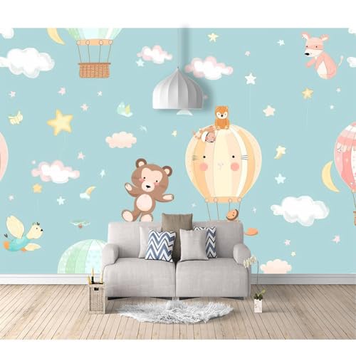 Wandtapete 3D Effekt selbstklebend Niedlicher tierischer Heißluftballon für Kinder 100x70cm Wohnzimmer Sofa Tv Hintergrund Tapete Moderne Kunst Fototapete Wandbild Schlafzimmer Wandtapete 3D Effekt selbstklebend Niedlicher tierischer Heißluftballon für Kinder 100x70cm Wohnzimmer Sofa Tv Hintergrund Tapete Moderne Kunst Fototapete Wandbild Schlafzimmer von SPECUFX