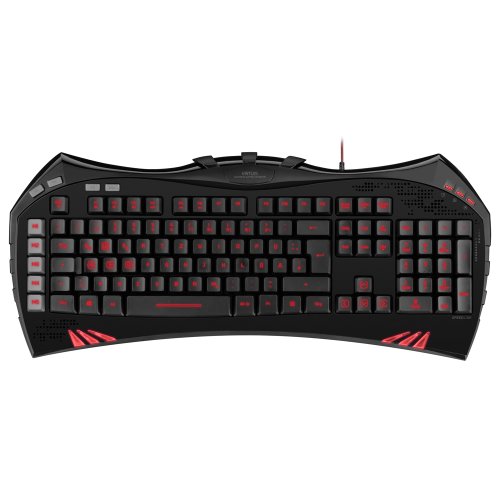Speedlink VIRTIUS Advanced Gaming Keyboard - Gamer Tastatur für PC / Computer, 10-Tasten-Rollover-Technik, 84 Tasten konfigurierbar, schwarz von Speedlink