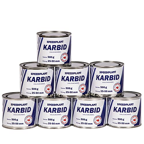 Karbid 4 kg (8x 500g) - Carbid Kabit Kabitt karbitt Karbit Karbid Extra Große Körnung 25-50mm - 8 Dosen von SPEEDPLANT