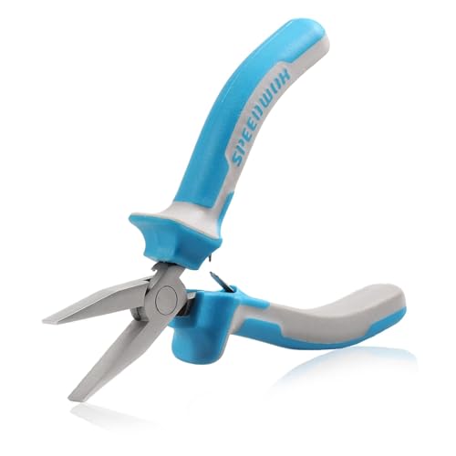 SPEEDWOX 4.5 Zoll Flachzange für die Schmuckherstellung, Glatte Backen Zange, Drahtbiegen oder -begradigen, Ringöffner, Entenschnabel-Feinzange für DIY-Schmuckprojekte, Hobbyprojekte, MFN5-1393 SPEEDWOX 4.5 Zoll Flachzange für die Schmuckherstellung, Glatte Backen Zange, Drahtbiegen oder -begradigen, Ringöffner, Entenschnabel-Feinzange für DIY-Schmuckprojekte, Hobbyprojekte, MFN5-1393 von SPEEDWOX