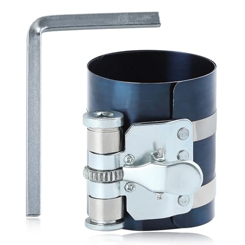 SPEEDWOX 3-Zoll-Kolbenring-Kompressorwerkzeug Verstellbare Ratsche Kolbenring-Montagewerkzeug Kolbenringzange Verstellbarer Kompressionsbereich 2,4"-6" von SPEEDWOX