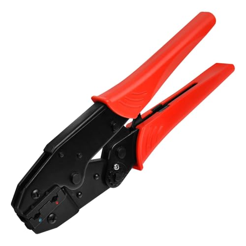 SPEEDWOX Crimpwerkzeug für isolierte Flaggenklemmen Crimpzange Ratschenzange Crimpzange Ratschenterminal Crimpwerkzeug HS-07FL für AWG 22-14 (0,25-2,5 mm²) von SPEEDWOX