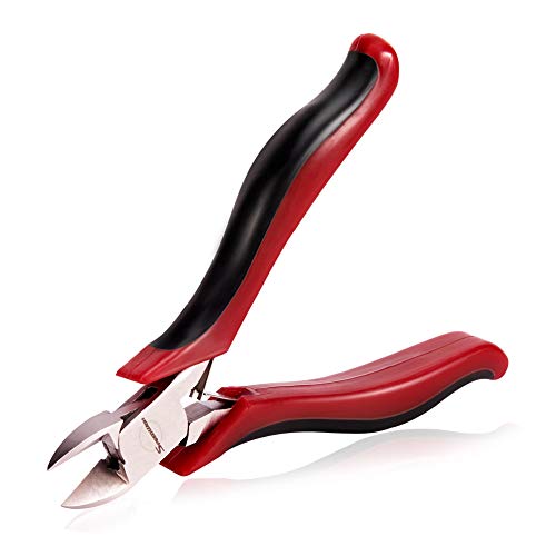 SPEEDWOX Mini Diagonal Cutting Pliers Flush Wire Cutters Micro Shear Precision Plastic Nippers Side Cutting Angled Head Functional Professional Tool with Spring Chrome Vanadium Steel 4 Inch SPEEDWOX Mini Diagonal Cutting Pliers Flush Wire Cutters Micro Shear Precision Plastic Nippers Side Cutting Angled Head Functional Professional Tool with Spring Chrome Vanadium Steel 4 Inch von SPEEDWOX