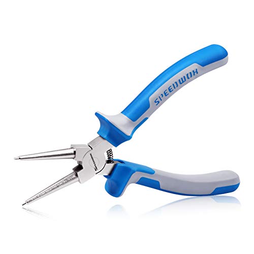 SPEEDWOX Sicherungsringzange, interne Sprengringzange mit gerader Backe, 17,8 cm, Sicherungsringzange, Präzisions-C-Clip-Zange, feste Spitze, Komfort-TPR-Griffe von SPEEDWOX
