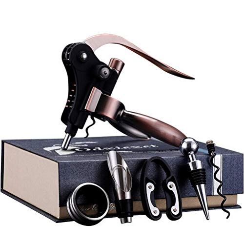SPELAX Weinöffner-Set, manueller Weinflaschenöffner, 6 Stück, Korkenzieher, Werkzeuge, Weinzubehör-Sets, verwendet in Restaurant, Bars, Zuhause SPELAX Weinöffner-Set, manueller Weinflaschenöffner, 6 Stück, Korkenzieher, Werkzeuge, Weinzubehör-Sets, verwendet in Restaurant, Bars, Zuhause von SPELAX