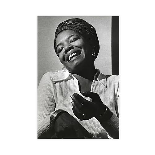 Autor – Maya Angelou Vintage-Poster auf Leinwand, Schlafzimmer, Dekoration, Sport, Landschaft, Büro, Raumdekoration, Geschenk, ungerahmt, 20 x 30 cm von SPERKY