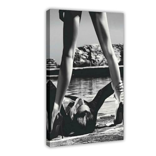 Beine von Helmut Newton - Schwarz-Weiß-Poster Leinwand Poster Schlafzimmer Dekor Sport Landschaft Büro Zimmer Dekor Geschenk Rahmenstil 30 x 45 cm Beine von Helmut Newton - Schwarz-Weiß-Poster Leinwand Poster Schlafzimmer Dekor Sport Landschaft Büro Zimmer Dekor Geschenk Rahmenstil 30 x 45 cm von SPERKY