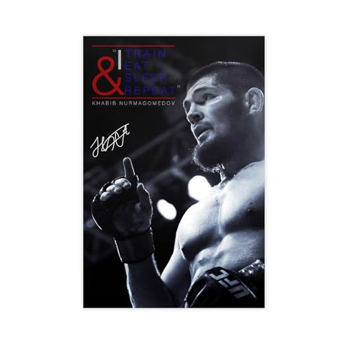 Khabib Nurmagomedov - Boxer Poster Leinwand Poster Schlafzimmer Dekor Sport Landschaft Büro Zimmer Dekor Geschenk Unrahmen-Stil 20 x 30 cm Khabib Nurmagomedov - Boxer Poster Leinwand Poster Schlafzimmer Dekor Sport Landschaft Büro Zimmer Dekor Geschenk Unrahmen-Stil 20 x 30 cm von SPERKY