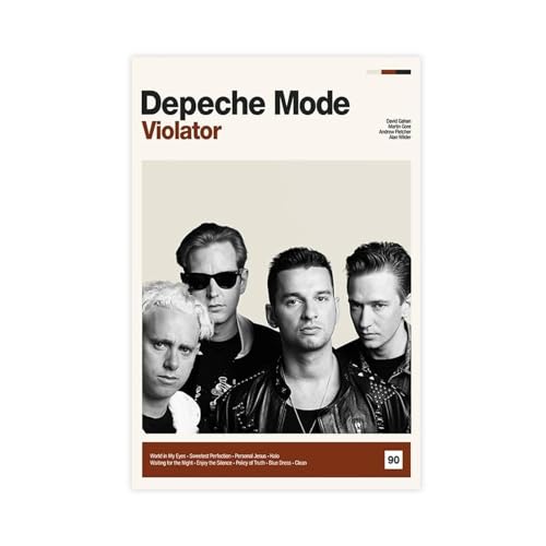 SPERKY Depeche Mode Violator – Vintage-Musik-Poster, Leinwand-Poster, Wandkunst, Dekordruck, Bild, Gemälde für Wohnzimmer, Schlafzimmer, Dekoration, ungerahmt, 30 x 45 cm von SPERKY
