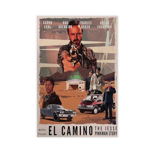 SPERKY El Camino Poster, Leinwand, Poster, Wandkunst, Dekordruck, Bild, Gemälde für Wohnzimmer, Schlafzimmer, Dekoration, ungerahmt, 30 x 45 cm von SPERKY