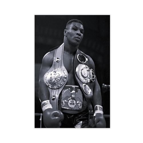 SPERKY Mike Tyson – Boxer-Poster, Leinwand-Poster, Wandkunst, Dekordruck, Bild, Gemälde für Wohnzimmer, Schlafzimmer, Dekoration, ungerahmt, 40 x 60 cm von SPERKY