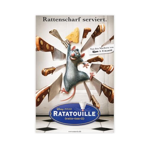 SPERKY Ratatouille – Filmposter auf Leinwand, Poster, Wandkunst, Dekor, Bild, Gemälde für Wohnzimmer, Schlafzimmer, Dekoration, ungerahmt, 30 x 45 cm von SPERKY