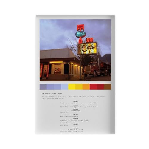 Twin Peaks Poster auf Leinwand, Schlafzimmer, Dekoration, Sport, Landschaft, Büro, Raumdekoration, Geschenk, ungerahmt, 50 x 75 cm Twin Peaks Poster auf Leinwand, Schlafzimmer, Dekoration, Sport, Landschaft, Büro, Raumdekoration, Geschenk, ungerahmt, 50 x 75 cm von SPERKY