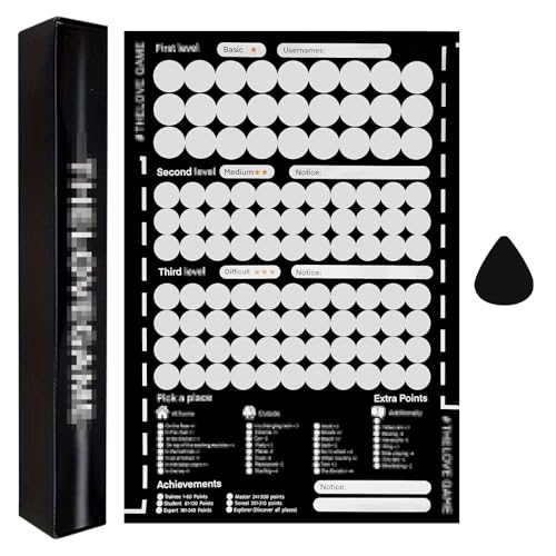 SPERMUOY Love Game Poster,100 Date Night Game Kreatives Rubbelposter Love Game Date Poster Scratch,Paar Date Night Game für Perfektes Pärchen Geschenk Boyfriend Gift von SPERMUOY
