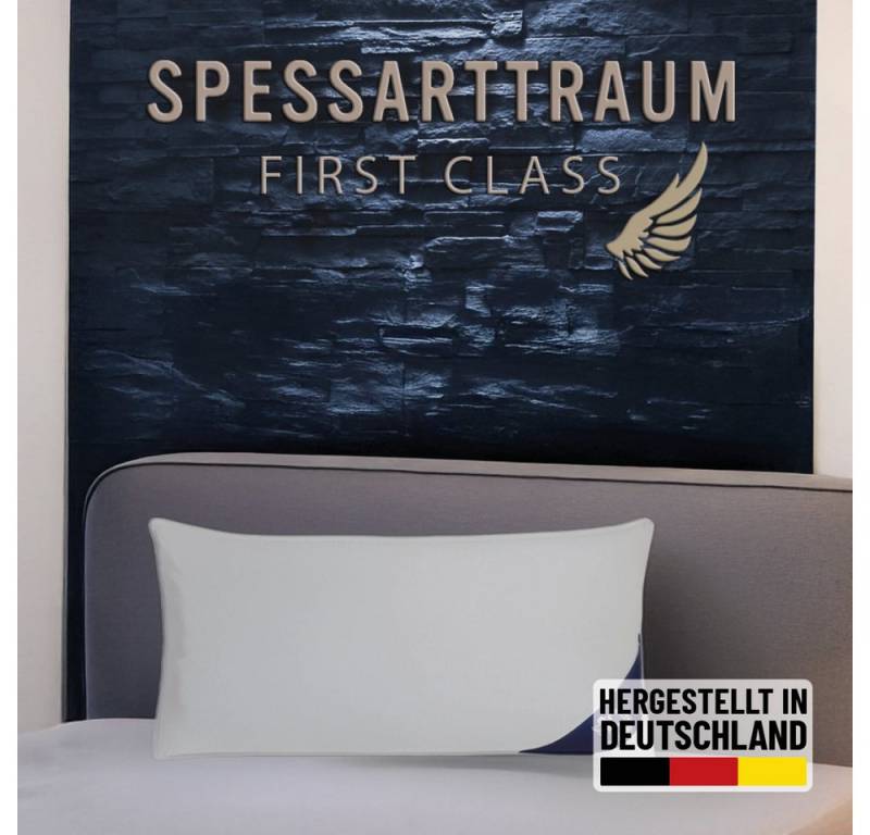 SPESSARTTRAUM Daunenkissen FIRST CLASS, Füllung: 60% Daunen, 40%Federn, Bezug: 100% Baumwolle, hergestellt in Deutschland, allergikerfreundlich von SPESSARTTRAUM