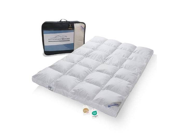 SPESSARTTRAUM Daunenbettdecke Polarwarm Hochsteg Daunendecke 100% neue Daunen Klasse1 1040g 135x200, Füllung: 100% neue weiße Daunen Klasse1, Bezug: 100% Baumwolle von SPESSARTTRAUM