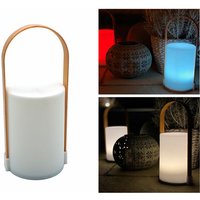 Spetebo - led Laterne lounge - Tischlampe mit 2 Funktionen - warmweiß oder Farbwechsel von SPETEBO