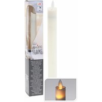 Led Stabkerze - 23 cm - mit realistischer Flamme von SPETEBO