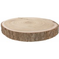 Echtholz Baumscheibe natur - Ø 23-28 cm - Holzscheibe zum Dekorieren, Bemalen oder Brandmalen von SPETEBO