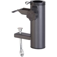 Spetebo - Metall Balkon Schirmhalter anthrazit - 16 x 11 cm - Sonnenschirm Halter für Balkon Geländer von SPETEBO