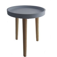 Spetebo - Deko Holz Tisch 36x30 cm - grau - Kleiner Beistelltisch Couchtisch Sofatisch von SPETEBO