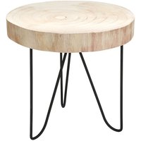 Spetebo - Massivholz Beistelltisch - Holz Tisch aus Baumscheibe - Sofatisch Couchtisch von SPETEBO