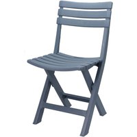 Kunststoff Klappstuhl 80 x 45 cm - blau - Garten und Balkon Bistrostuhl klappbar von SPETEBO