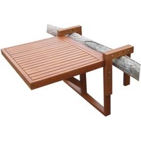 Spetebo - Eukalyptus Balkontisch - 60x45 cm - Holz Klapptisch Balkon Hängetisch klappbar Spetebo - Eukalyptus Balkontisch - 60x45 cm - Holz Klapptisch Balkon Hängetisch klappbar von SPETEBO