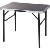 Alu Campingtisch schwarz 75x55 cm - Klapptisch höhenverstellbar Picknick Tisch Koffertisch von SPETEBO