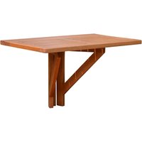 Spetebo - Eukalyptus Balkontisch 60x40 cm - Holz Klapptisch Balkon Hänge Tisch klappbar von SPETEBO