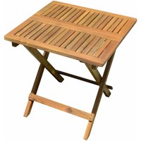 Spetebo - Akazien Gartentisch - 50x50 cm - Holz Klapptisch Bistrotisch Biergarten Tisch von SPETEBO