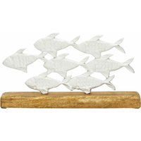 Spetebo - Deko Aufsteller Fischschwarm - 35 cm - Mango Metall Tisch Fenster Dekoration Fische von SPETEBO