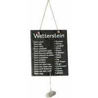 Wetterstation mit Schiefertafel - 25 x 20 cm - lustige Wetterwarte mit Stein zum Hängen Wetterstation mit Schiefertafel - 25 x 20 cm - lustige Wetterwarte mit Stein zum Hängen von SPETEBO