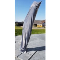 Spetebo - Schutzhülle Ampelschirm deluxe - grau - Ampelschirmhülle Sonnenschirm Hülle von SPETEBO