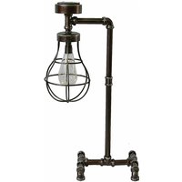 Led Solar Stehlampe aus Gusseisen - 57 x 33 cm - Garten Leuchte im Industrial Design von SPETEBO