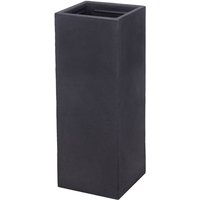 Spetebo - xxl Kunststoff Pflanzkübel anthrazit 80 cm - Übertopf eckig - Blumenkübel Pflanzkasten Pflanzsäule von SPETEBO