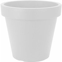Kunststoff Pflanzkübel m mittelgroß - 38 cm/weiß - Blumenkübel rund für Außen und Innen - Pflanztopf Blumentopf Pflanzgefäß Übertopf Kunststoff Pflanzkübel m mittelgroß - 38 cm/weiß - Blumenkübel rund für Außen und Innen - Pflanztopf Blumentopf Pflanzgefäß Übertopf von SPETEBO