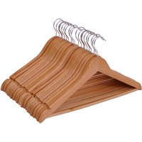 Spetebo - 2.06 Holz Kleiderbügel - 20 Stück (2x 10er Kleiderbügel-Set) - Farbe: natur von SPETEBO