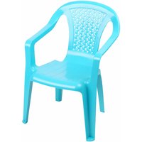 Kinder Gartenstuhl aus Kunststoff - blau - Robuster Stapelstuhl für Kleinkinder - Monoblock Stuhl Kinderstuhl Spielstuhl Sitz Möbel stapelbar von SPETEBO