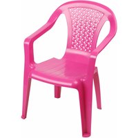 Kinder Gartenstuhl aus Kunststoff - pink - Robuster Stapelstuhl für Kleinkinder - Monoblock Stuhl Kinderstuhl Spielstuhl Sitz Möbel stapelbar von SPETEBO