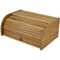 Bambus Brotkasten mit Rolldeckel - 40 cm - Holz Brotbox mit verschließbarem Deckel - Brotkorb Brotkiste Brot Aufbewahrungsbox Vorratsbox mit von SPETEBO