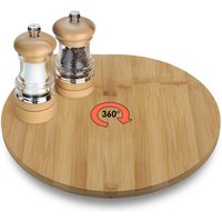 Bambus Drehteller rund natur - Ø 35 cm - Holz Servierplatte um 360° drehbar Bambus Drehteller rund natur - Ø 35 cm - Holz Servierplatte um 360° drehbar von SPETEBO