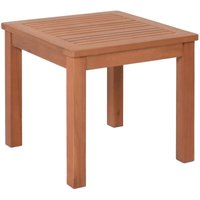 Beistelltisch TUCSON aus Eukalyptus Holz - 44 x 44 cm - Gartentisch aus FSC Massivholz geölt - Balkontisch Holztisch Loungetisch aus Holz rechteckig von SPETEBO