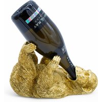Deko Flaschenhalter AFFE gold - 27 x 15 cm - Halter für Weinflaschen Durstiges Tier Deko Flaschenhalter AFFE gold - 27 x 15 cm - Halter für Weinflaschen Durstiges Tier von SPETEBO