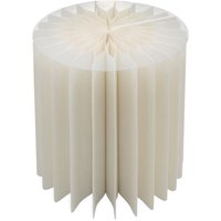 Design Beistellstisch aus Kraftpapier in weiß - 40 x 40 cm - Papiertisch faltbar mit Kunststoff Tischplatte von SPETEBO